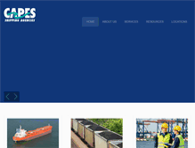 Tablet Screenshot of capesshipping.net